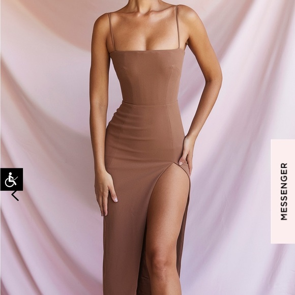 House of CB Jaida Toast Corset Maxi Dress - Picture 2 of 3